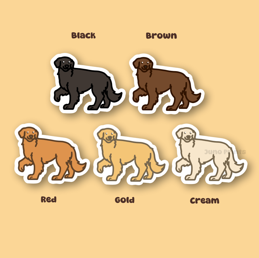 Golden Retriever - 3" Waterproof Sticker or 2" Keychain or 3" Keychain Sporting