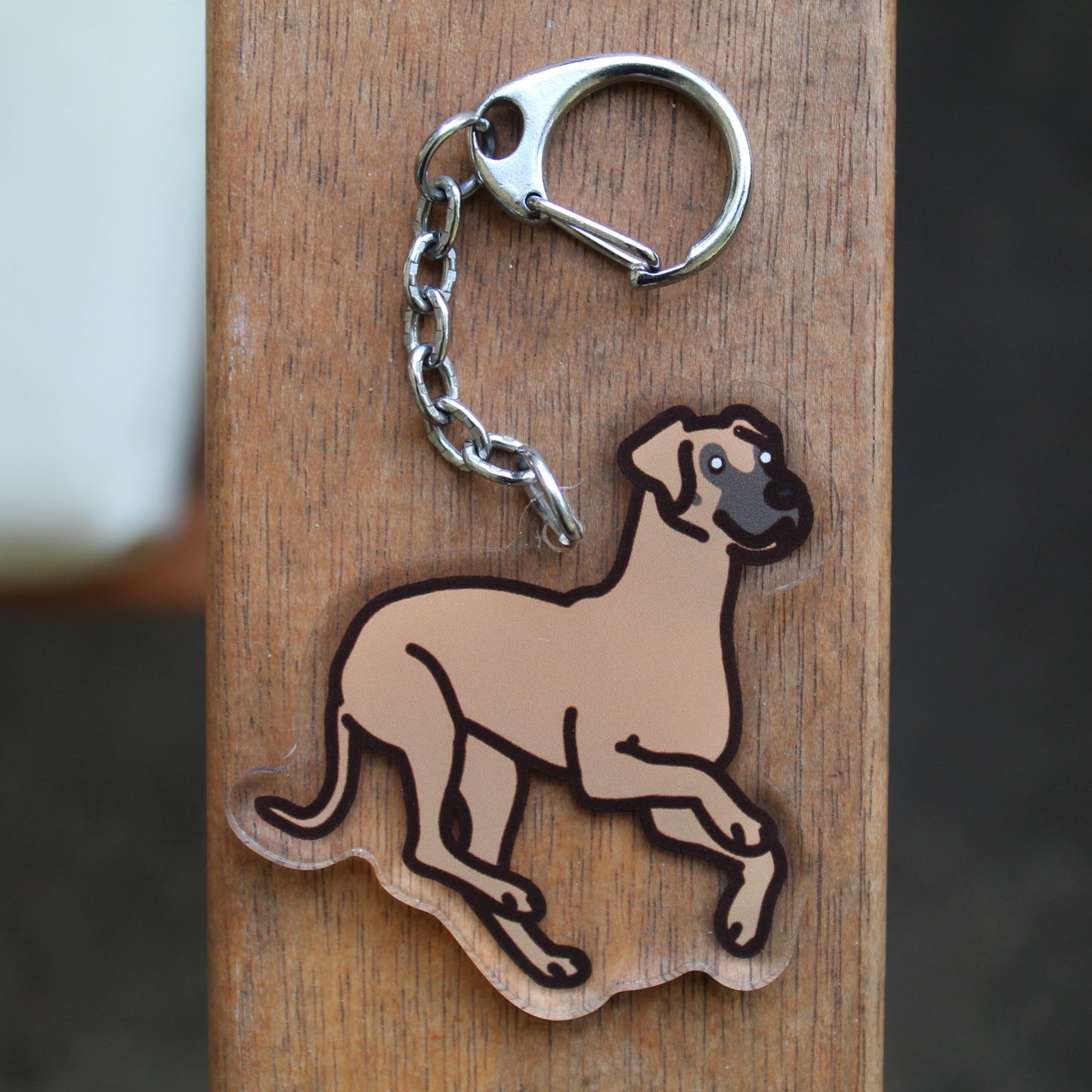 Great Dane - 3" Horse Dog Sticker or 2" Keychain Working
