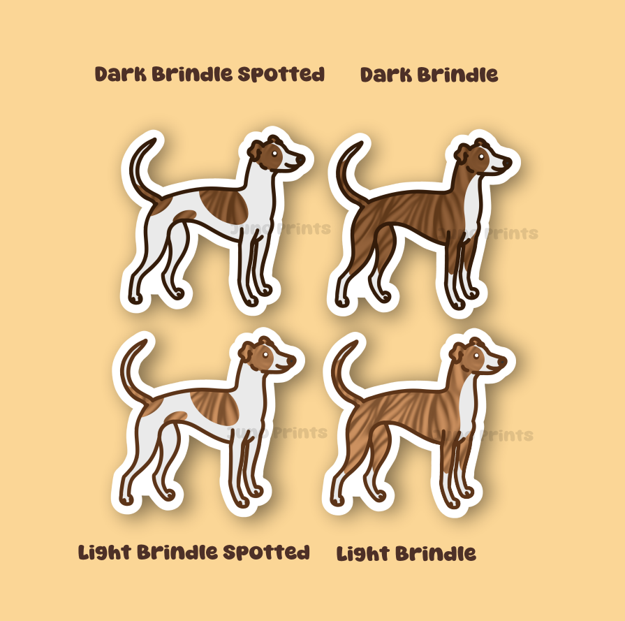 Greyhound - 3" Waterproof Sticker or 2" Keychain Hound