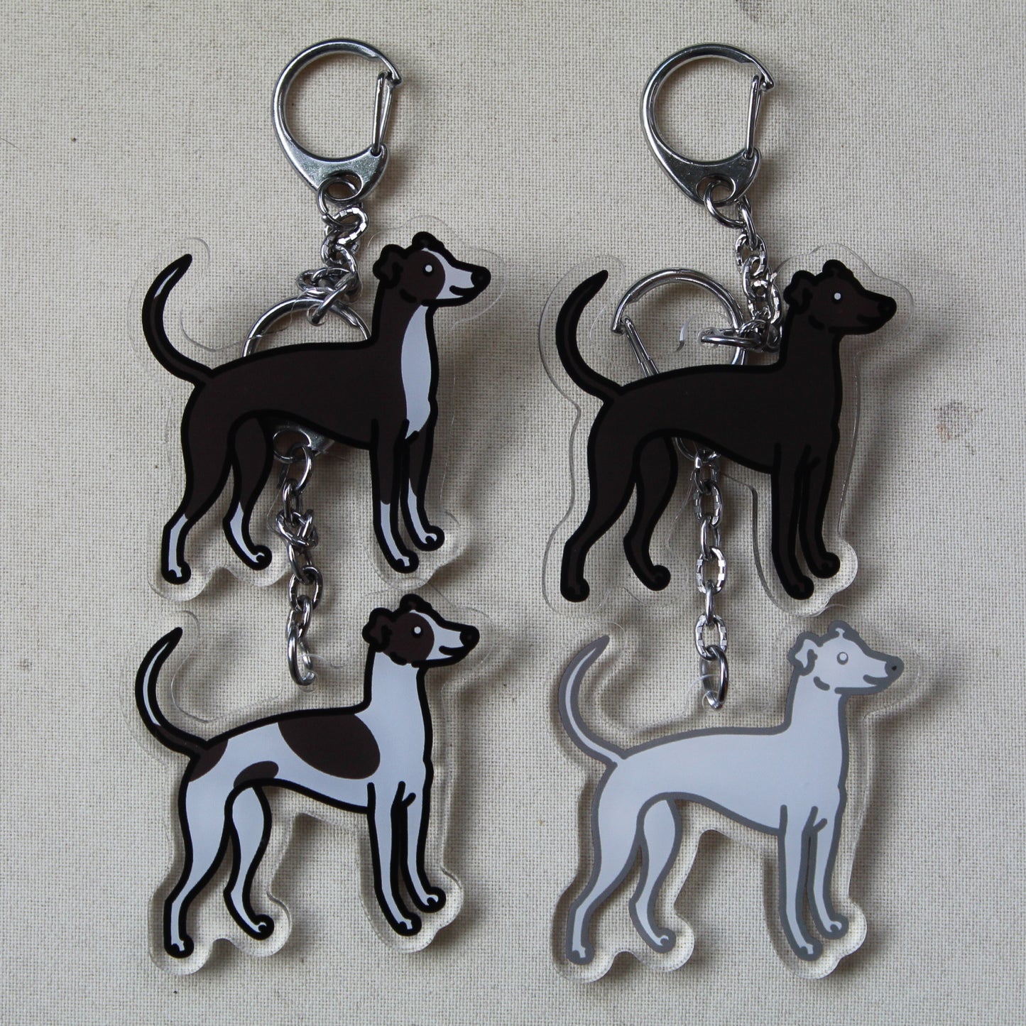 Greyhound - 3" Waterproof Sticker or 2" Keychain Hound