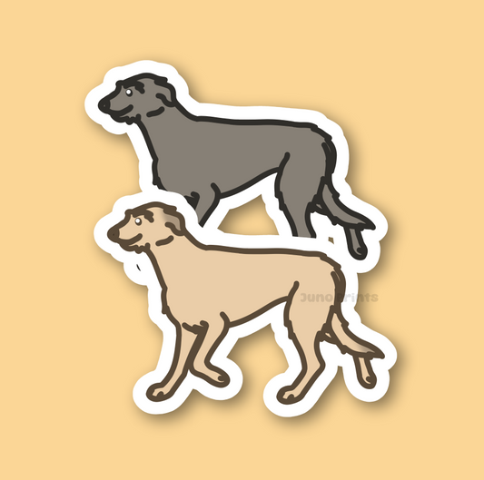 Irish Wolfhound Scottish Deerhound - 3" Waterproof Sticker or 2" Keychain Hound