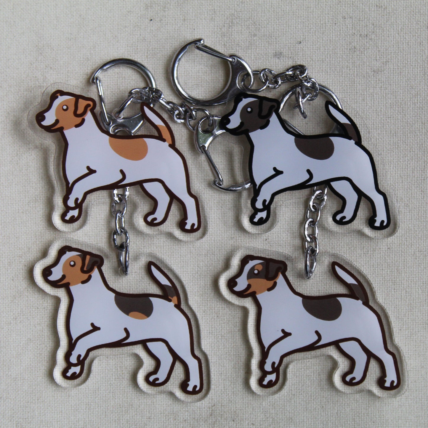 Jack Russell Terrier - 3" Dog Sticker or 2" Keychain
