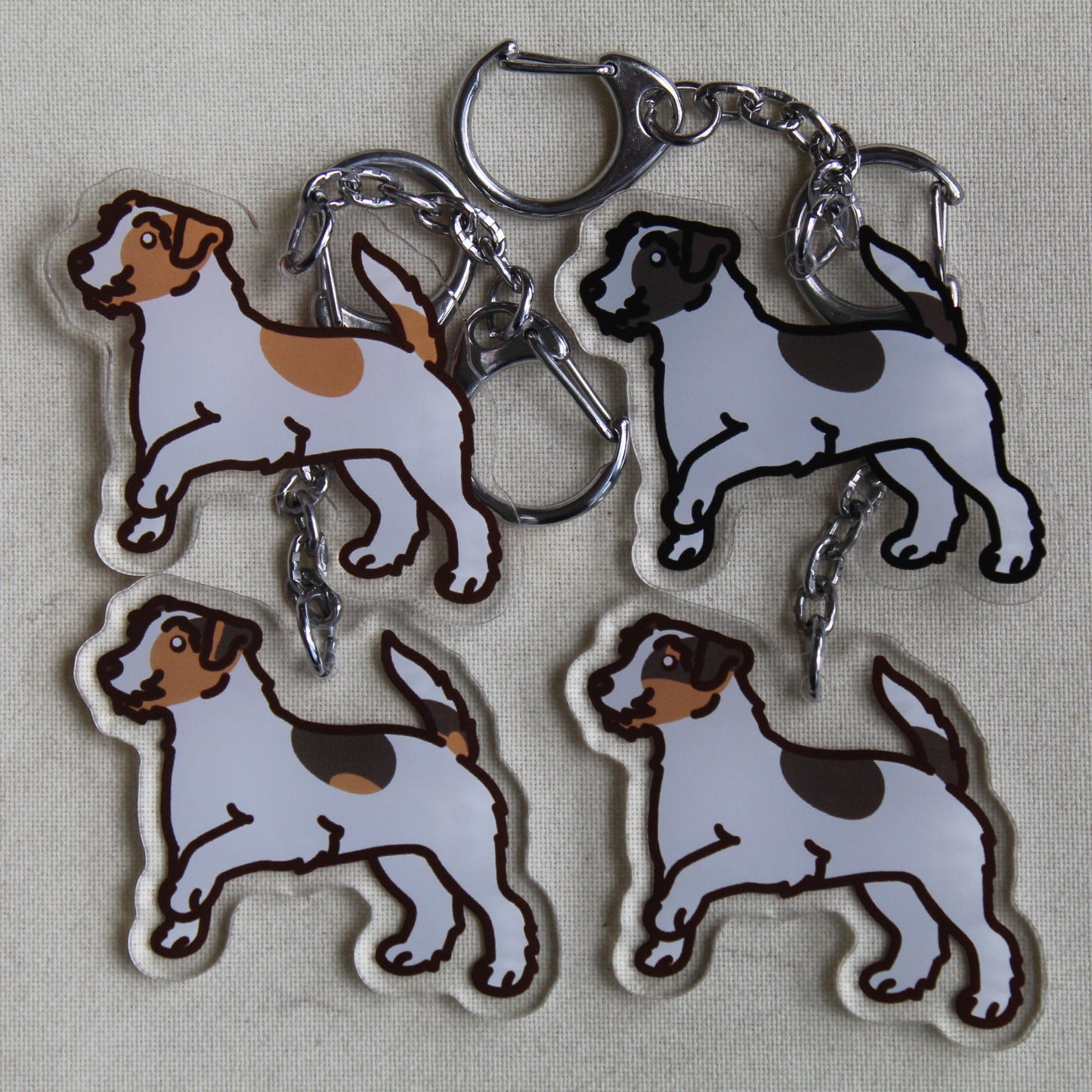Jack Russell Terrier - 3" Dog Sticker or 2" Keychain