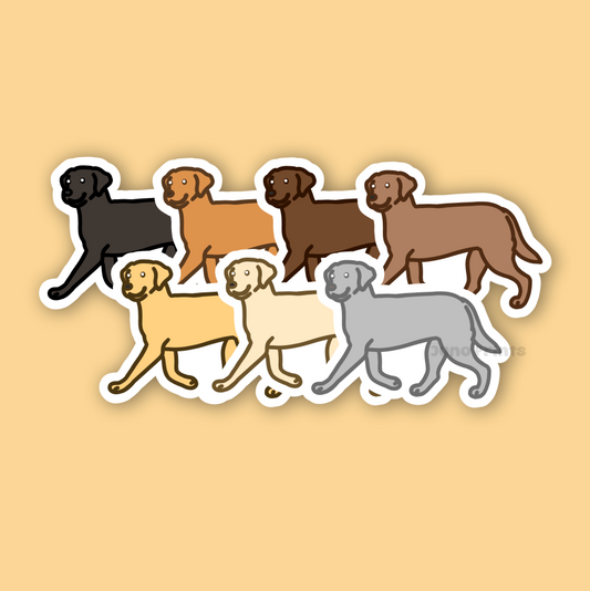 Labrador Retriever - 3" Waterproof Sticker or 2" Lab Keychain Sporting