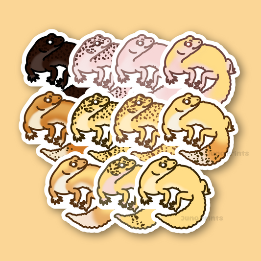 Leopard Gecko - 3" Land Gecko Sticker