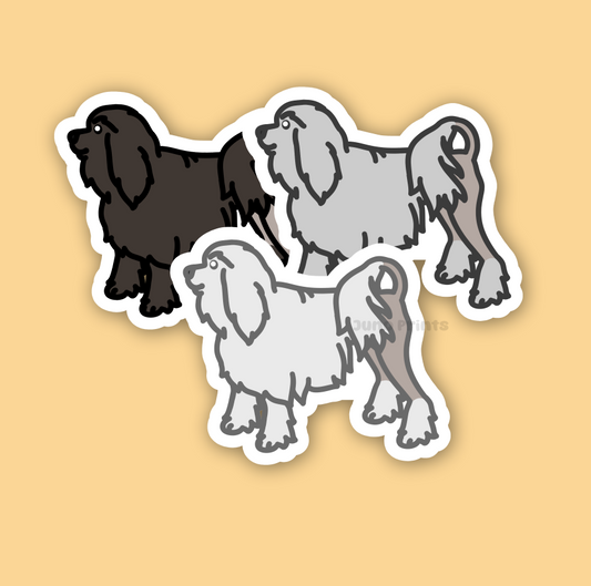 Löwchen Little Lion Dog Sticker - 3" Waterproof Sticker Non-Sporting