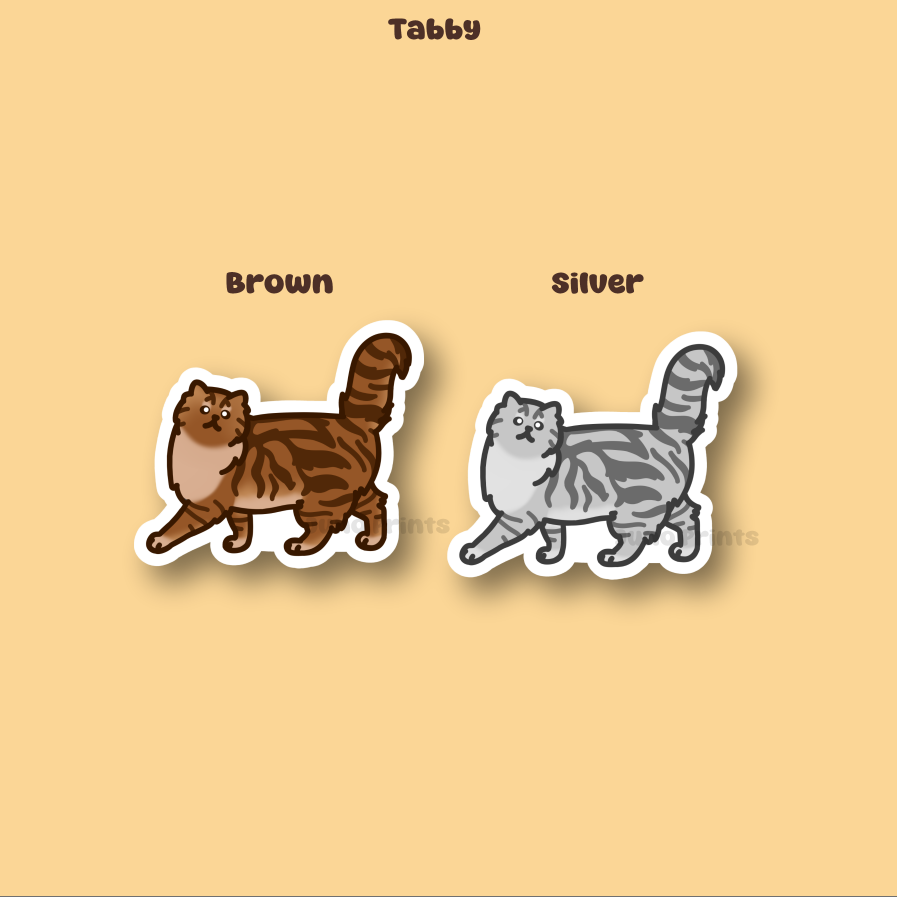 Persian Cat Sticker - 3" Fancy Longhair Sticker