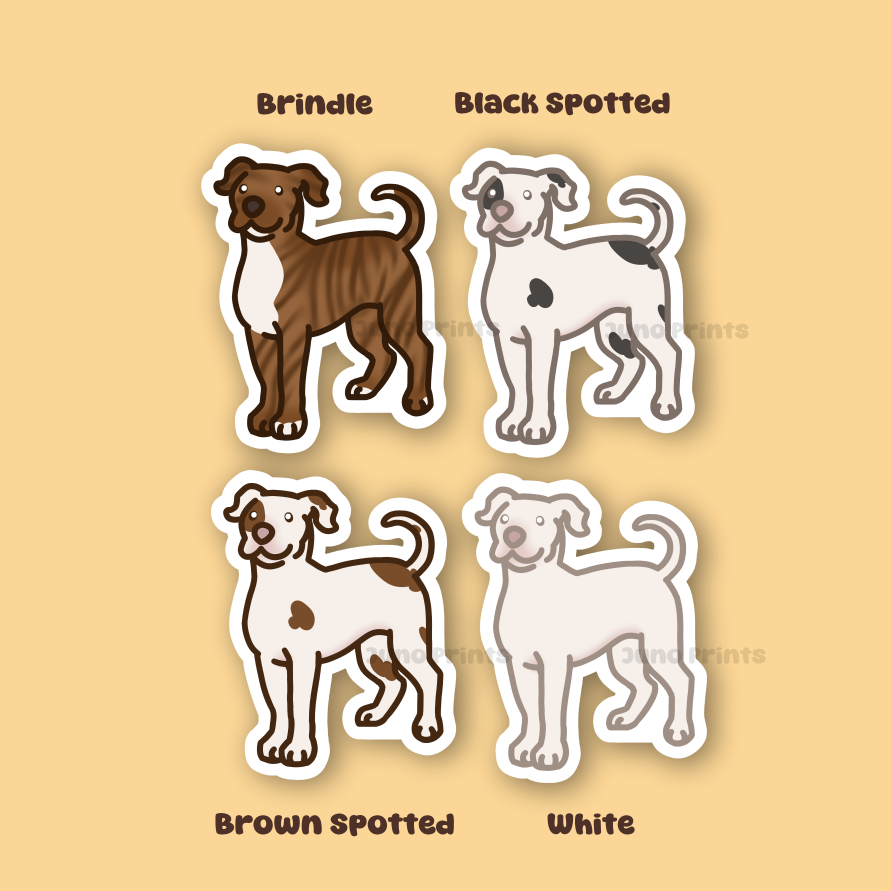 Pit Bull Terrier - 3" Pitty, Pittie Dog Sticker or 2" Keychain