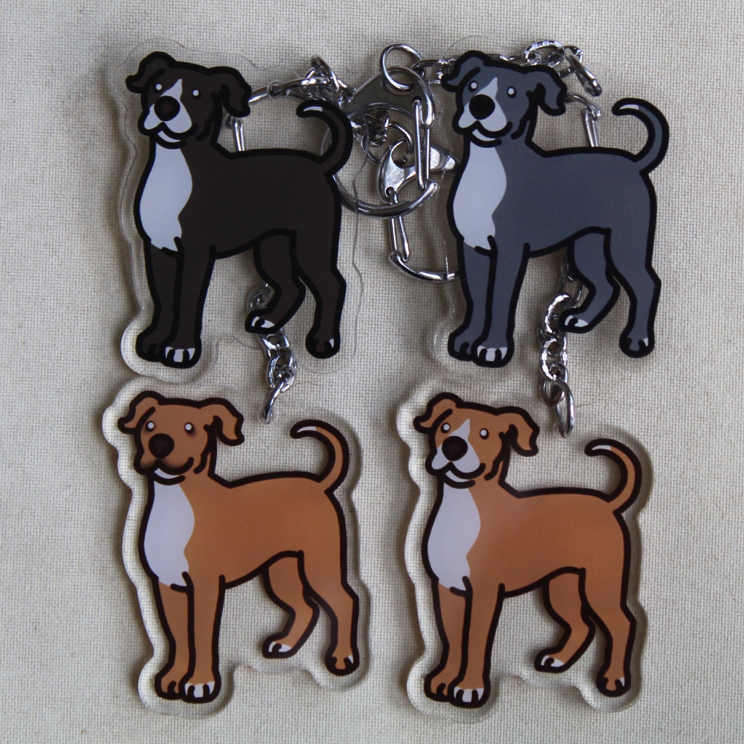 Pit Bull Terrier - 3" Pitty, Pittie Dog Sticker or 2" Keychain