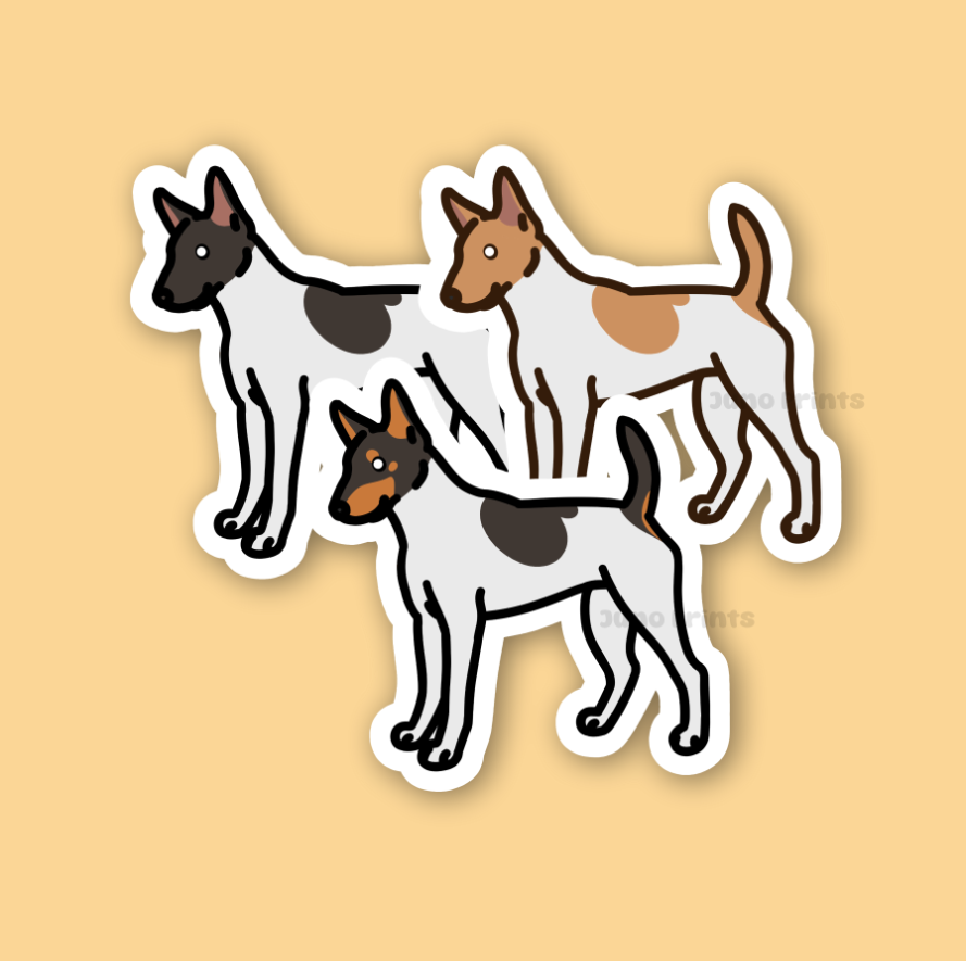 Rat Terrier - 3" Waterproof Sticker or 2" Keychain
