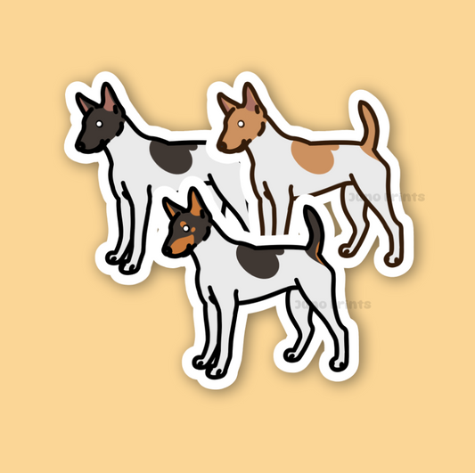 Rat Terrier - 3" Waterproof Sticker or 2" Keychain