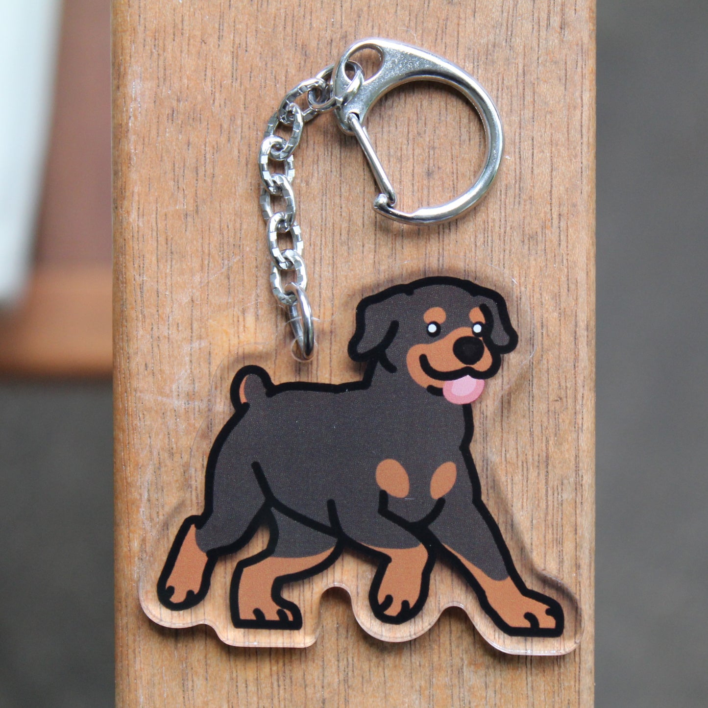 Rottweiler, Rotty, Rottie - 3" Dog Sticker or 2" Keychain Working