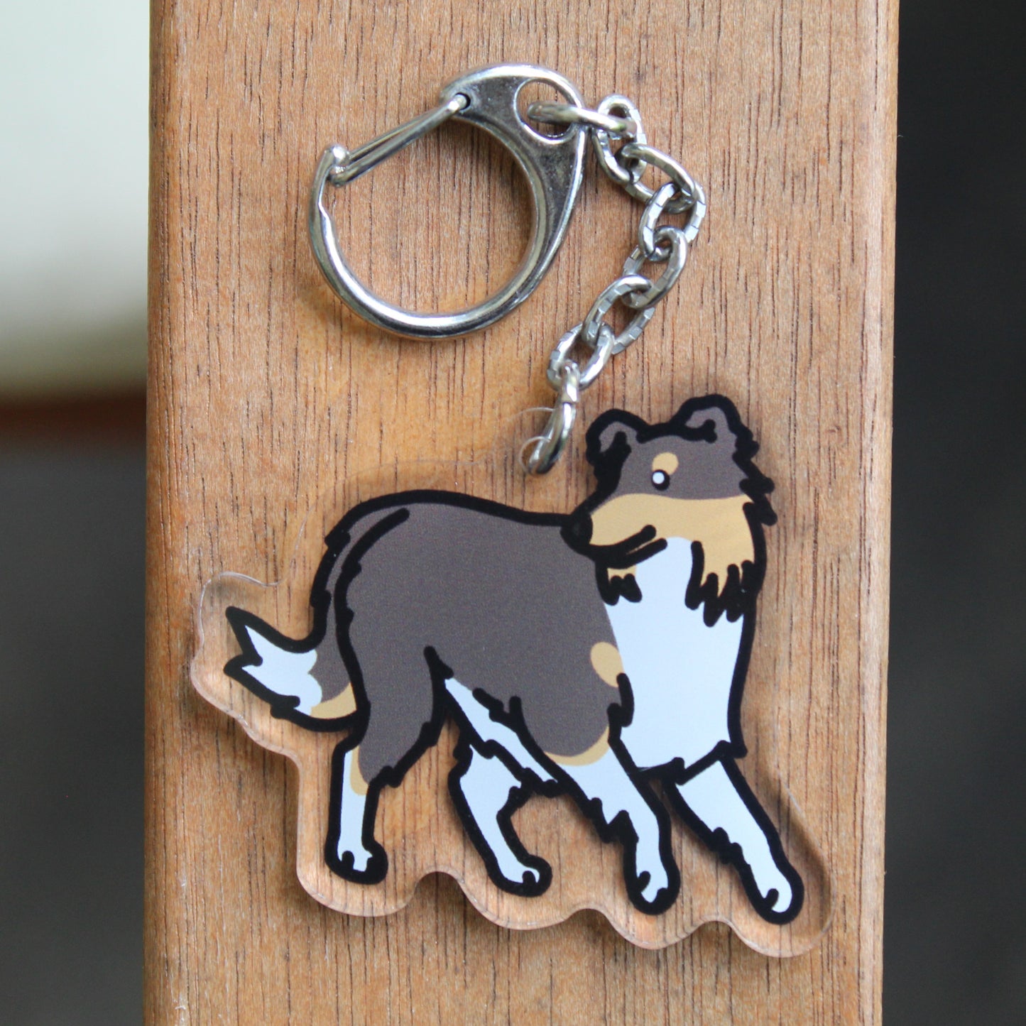 Rough and Smooth Collie Sticker - 3" Herding Dog Sticker or 2" Keychain Herding