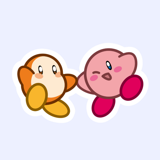 Waddle Dee and Kirby - 3" Kirb Sticker
