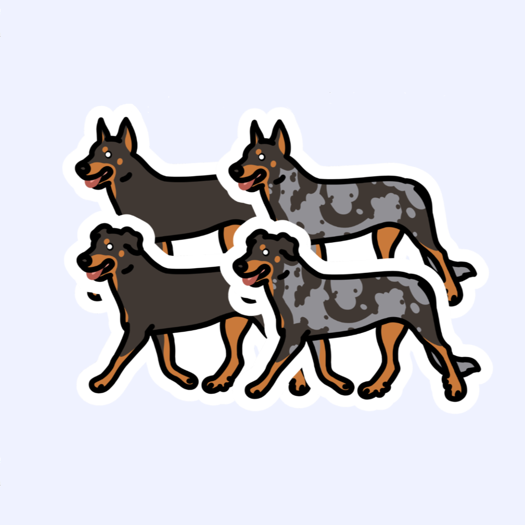 Beauceron Dog French Shepherd Sticker - 3" Waterproof Sticker