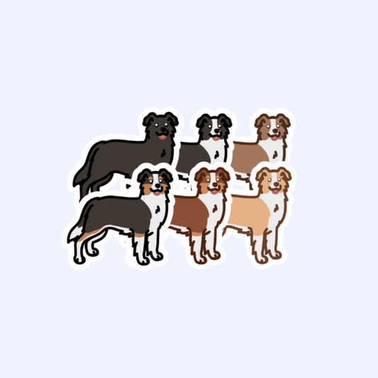 Border Collie Dog Sticker - 3" Waterproof Sticker