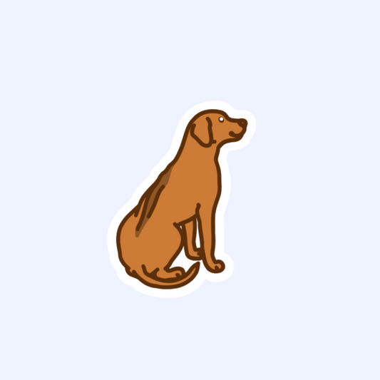 Rhodesian Ridgeback African Lion Hound Dog Sticker - 3" Waterproof Sticker