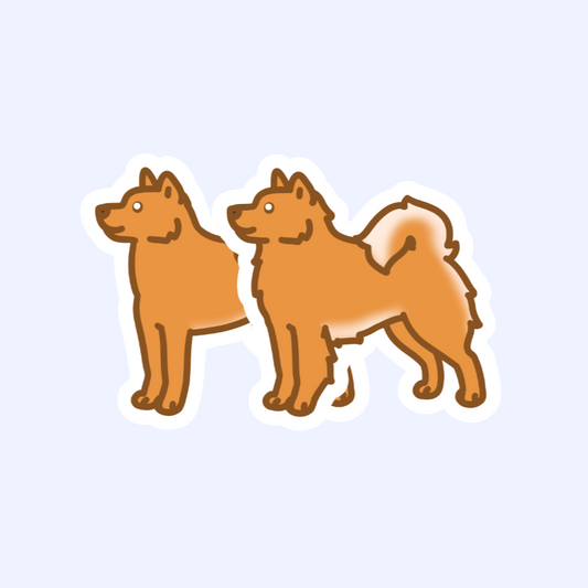 Finnish Spitz Finnish Hunting Dog suomenpystykorva - 3" Waterproof Sticker