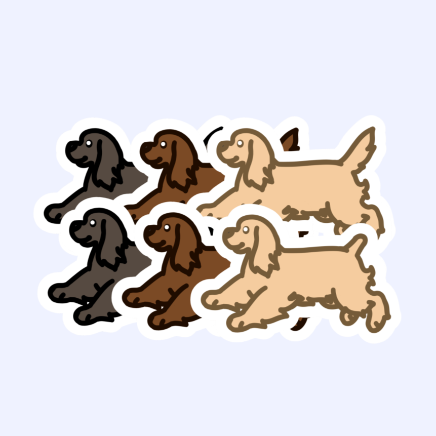 American Cocker Spaniel - 3" Waterproof Sticker