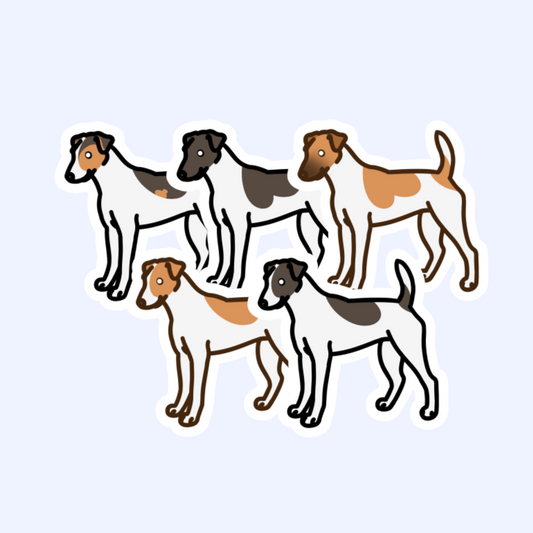 Smooth Fox Terrier Smooth Parson Russell - 3" Waterproof Sticker