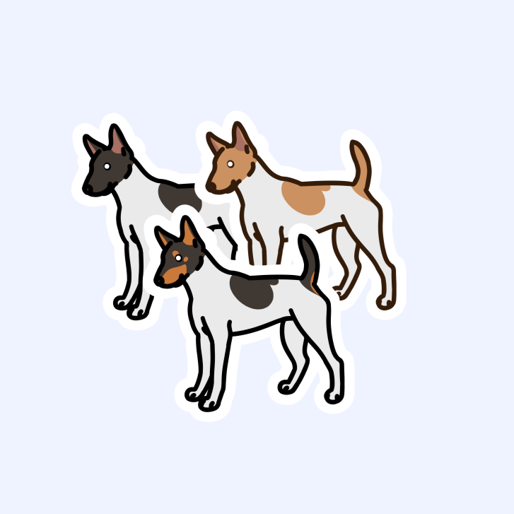 Rat Terrier - 3" Waterproof Sticker