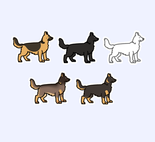 German Shepherd Dog Sticker - 3" Waterproof Sticker