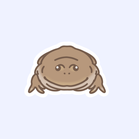 Budgett's Frog - Funny Pancake Frog 3" Sticker