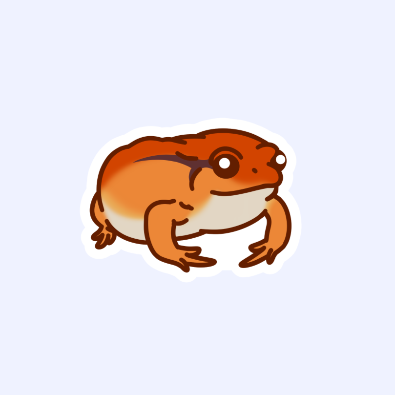 Tomato Frog - Funny Madagascan Veggie Frog 3" Sticker