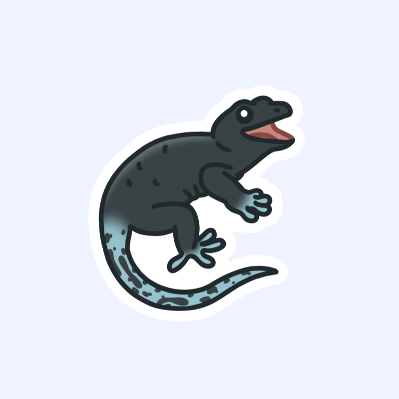 Shadow of the Colossus Lizard - 3" Screamy Fella Sticker