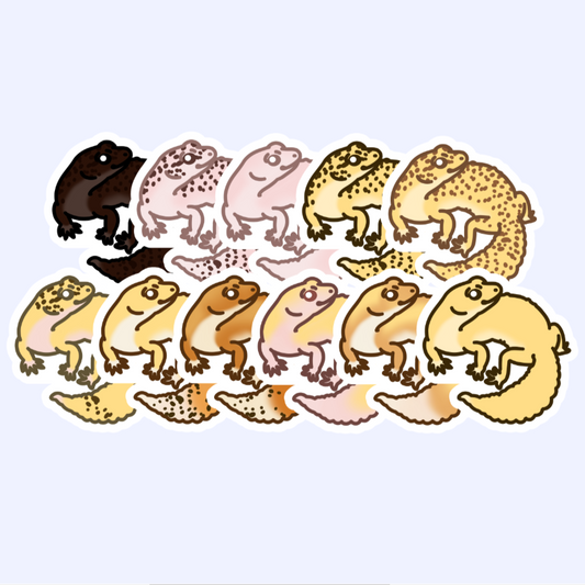 Leopard Gecko - 3" Land Gecko Sticker