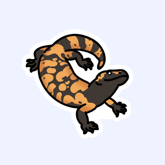 Gila Monster - 3" Mexican Beaded Lizard Sticker