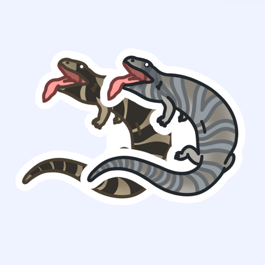 Pink-Tongued Skink - 3" Pink Tongue Lizard Sticker