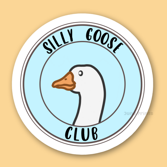 Silly Goose Club Sticker - 3" Waterproof Sticker