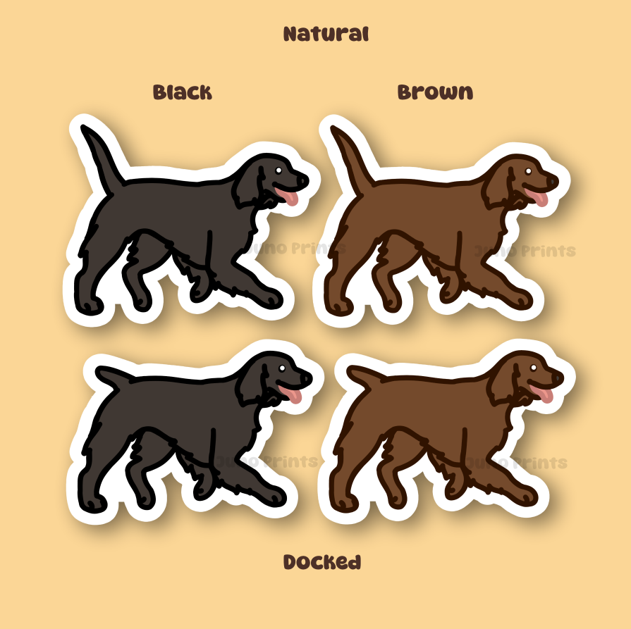 Boykin American Water Spaniel Field Spaniel - 3" Waterproof Sticker Sporting