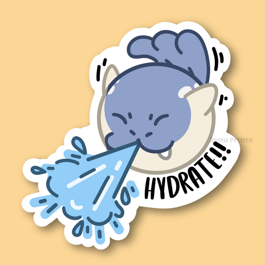 Hydrate!! Spheal Sticker - 3" Water Pokemon Sticker