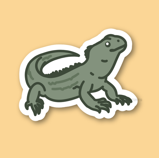 Tuatara - 3" Rhynchocephalia Sticker