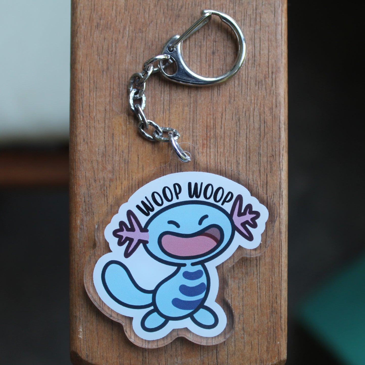 Woop Woop Wooper - 3" Regular or Shiny Pokemon Sticker or 2" Keychain