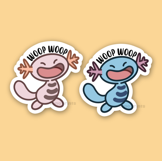 Woop Woop Wooper - 3" Regular or Shiny Pokemon Sticker or 2" Keychain
