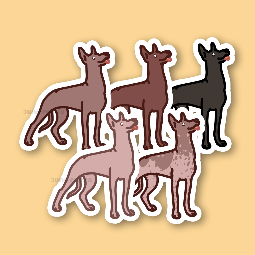 Xoloitzcuintle/Xoloitzquintle/Xoloitzcuintli Mexican Hairless Dog - Xolo Dog Sticker - 3" Waterproof Sticker or 2" Keychain Non-Sporting