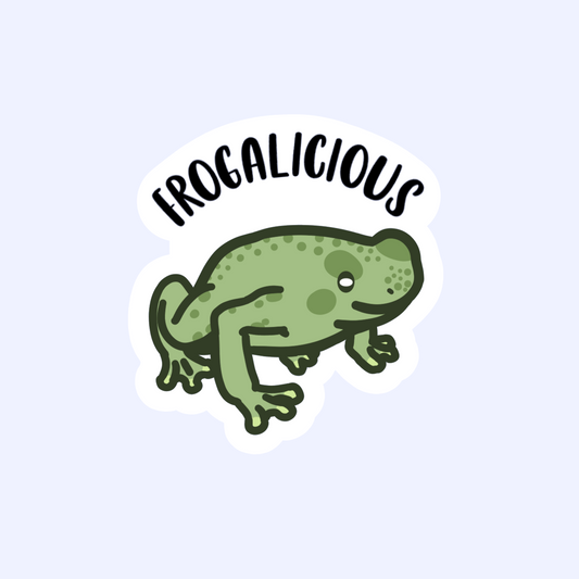 Funny Frog Sticker Collection - Funny 3" Amphibian Stickers