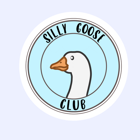 Silly Goose Club Sticker - Funny Waterproof Sticker